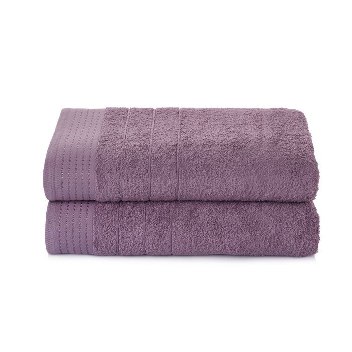 Mijolnir Juego de Toallas de Baño Silva - Lila (2 Piezas) 70x140 cm